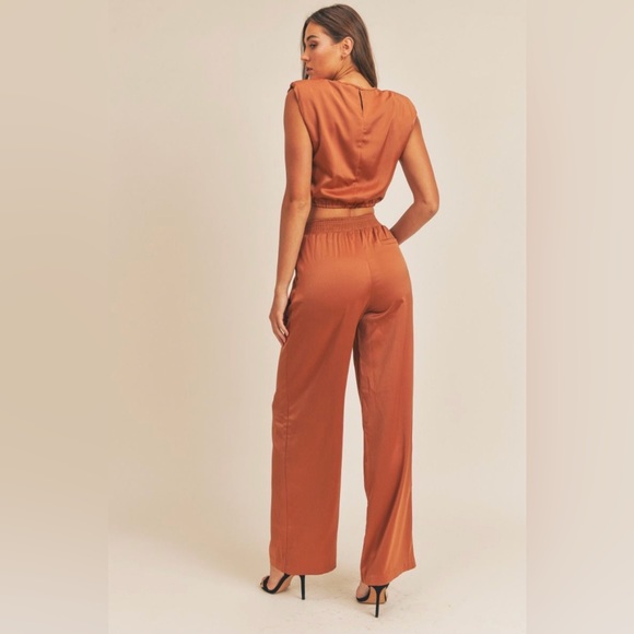 Satin Pants Set - Picture 2 of 2